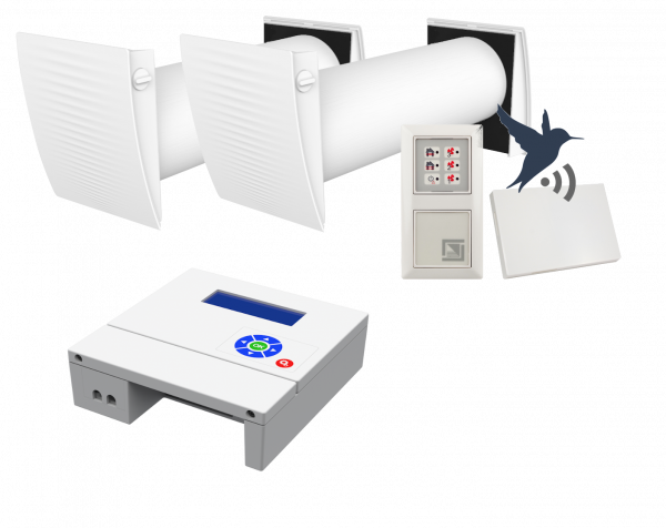 Radon low energy 40 - construction package radon ventilation with heat recovery 40 m²
